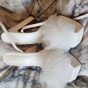Akira White Platform shoes